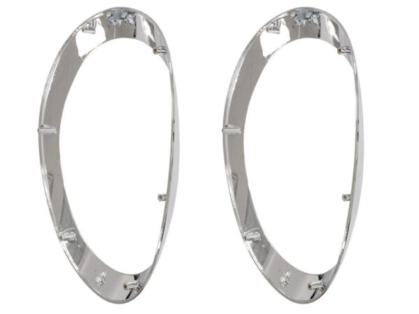 53-55 Headlight Bezel Chrome Set Of 2 - Image 2