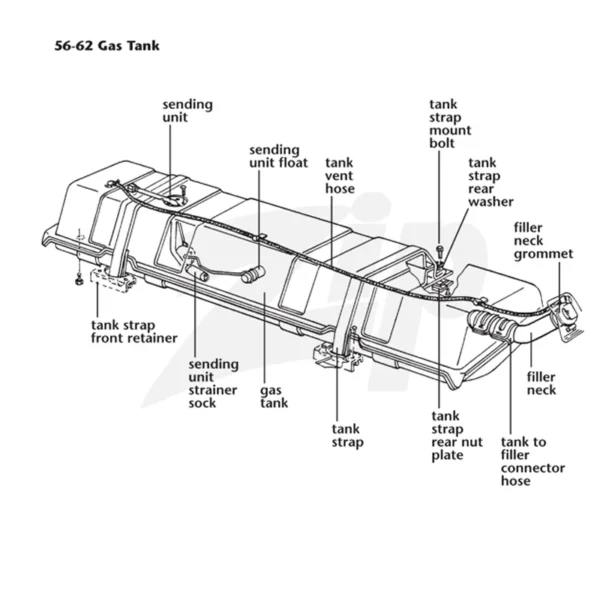 C1 61L-62 Gas Tank (No Logo) - Image 2