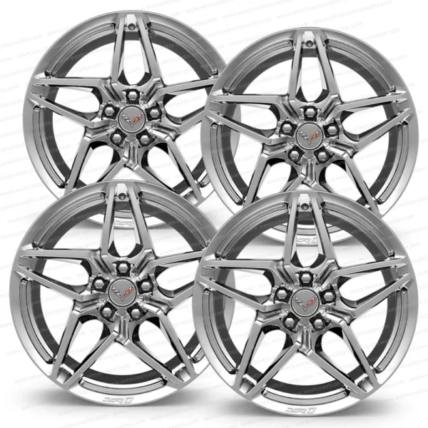 2019 C7 Corvette ZR1 Genuine GM Wheels (Set) : Chrome, Pearl Nickel, Carbon Flash, Satin Graphite 19x10.5 / 20x12