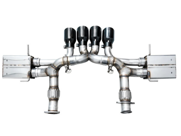 C8 Corvette AWE SwitchPath 3" Cat-Back Exhaust System w/ 4.5" Diamond Black Tips - Image 4