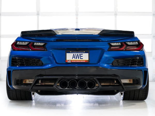 C8 Corvette AWE SwitchPath 3" Cat-Back Exhaust System w/ 4.5" Diamond Black Tips - Image 2