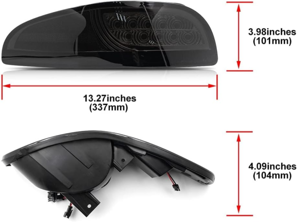 C5 Corvette LED Turn Signal Light Kits Bumper Corner Park Side Marker Smoked Lens Parking DRL - Image 2