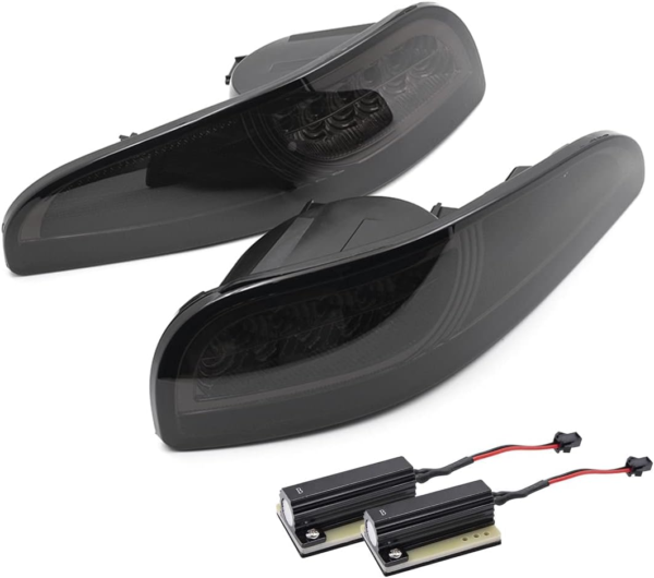 C5 Corvette LED Turn Signal Light Kits Bumper Corner Park Side Marker Smoked Lens Parking DRL - Image 6