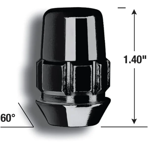 Corvette Gorilla Wheel Locks (Set) Gloss Black : 1997-2019 C5, C6, C7, Z06, ZR1, Grand Sport - Image 3