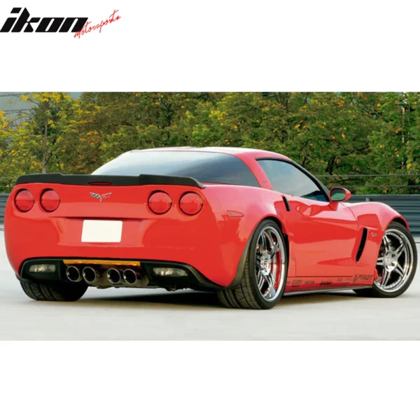 2005-2013 Chevy Corvette C6 H Style Rear Trunk Spoiler - Image 6