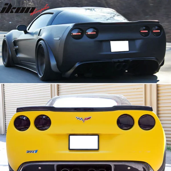 2005-2013 Chevy Corvette C6 Rear Trunk Spoiler Ducktail Wing Lip ABS - Image 5