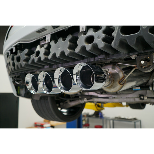 C7 Corvette AWE Touring Edition 3" Axle-Back Exhaust System w/ 4.5" Quad Chrome Silver Tips - Image 6