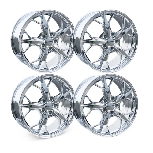 Next Generation Corvette Stingray 5-Trident Spoke GM Wheel Exchange – Chrome : C8 2020+