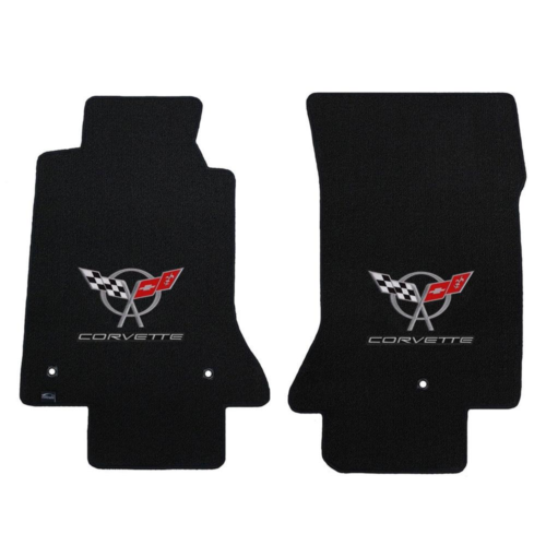 Corvette Lloyds Classic Loop Floor Mats – Double Logo : 1997-04 C5 & Z06