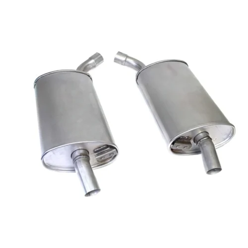 C2 63-67 2 1/2in Reproduction Oval Mufflers