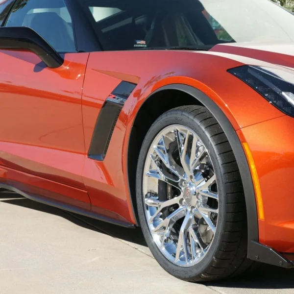 C7 Corvette Z06 Genuine GM Wheels (Set) : Chrome 19x10 / 20x12 - Image 4