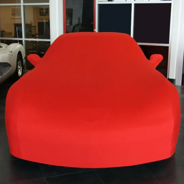 Corvette Ultraguard Stretch Satin Car Cover- Red - Indoor : 2005-2013 C6, Z06, ZR1, Grand Sport - Image 5