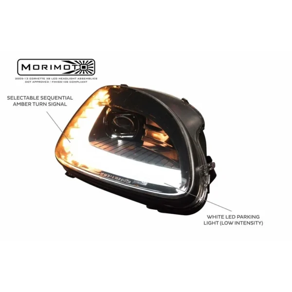 Corvette Headlight - Morimoto C7 Style Xb- Led Headlights : 2005 - 2013 C6, Z06, Grand Sport & ZR1 - Image 6