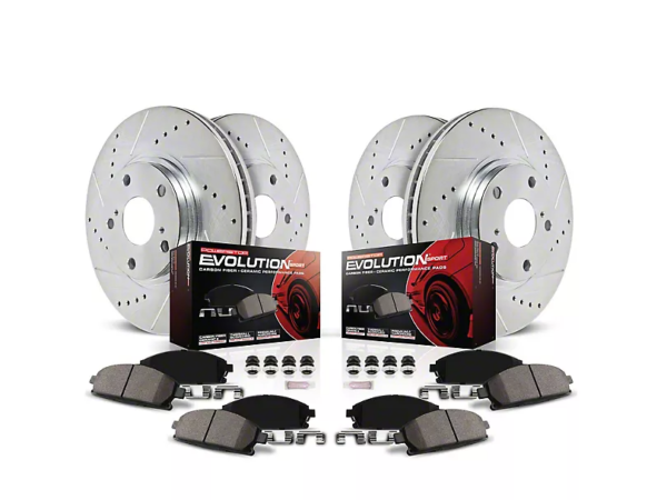 PowerStop Z23 Evolution Brake Sport  Rotor and Pad Kit(63-66 Corvette C2 w/ 4-Wheel Disc Brakes; 67-82 Corvette C2 & C3) - Image 2