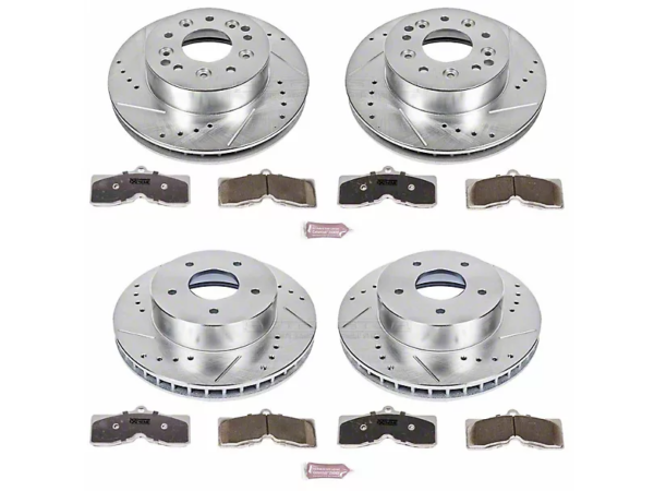 PowerStop Z26 Street Warrior Brake Rotor Front and Rear(63-66 Corvette C2 w/ 4-Wheel Disc Brakes; Corvette C2 & C3 - Image 2