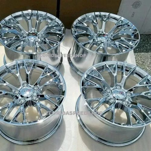 Chrome C7 Z06/ZO6 Corvette wheels FITS: Corvette C4 17X9.5″ WHEEL SET