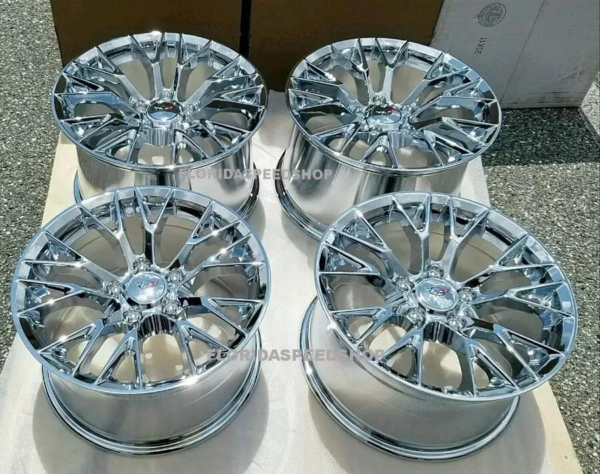 Chrome C7 Z06/ZO6 Corvette wheels FITS: Corvette C4 17X9.5" WHEEL SET